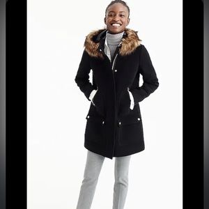 J. Crew chateau parka Italian Wool size 4 EUC